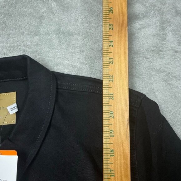 Calvin Klein Black Denim Trucker Jacket For Women XXL Classic Fit d0174 - Picture 6 of 10